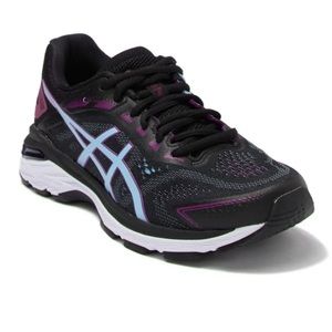 Euc 10 ASICS GT 2000 7 Running Shoes Ladies sneaks tennies black blue purple